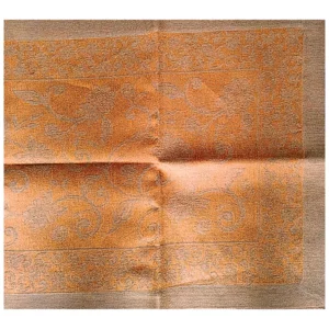 Rustikale Tischdecke Ramage aus Leinen mit Hohlsaum, 150x50 cm