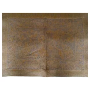 Rustikale Ramage Tischdecke aus Leinen mit Hohlsaum, 50x35cm