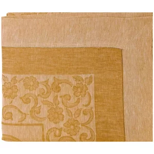 Rustikale Schmetterlingstischdecke aus Leinen mit Hohlsaum, 360 x 170 cm