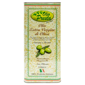4 Lait d'Huile d'Olive Extra Vierge Presta Monoculltivar, 5L