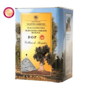 Huile d'olive extra vierge Gianecchia DOP Collina di Brindisi en boîte, 3L millésime 2024/25