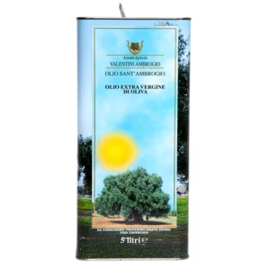 Olio Sant'ambrogio extravergine di oliva in latta, 5L annata 2024/25