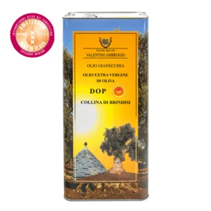 Huile d'olive extra vierge Gianecchia DOP Collina di Brindisi, 5L, millésime 2025/2026