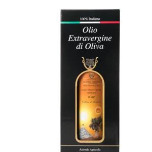 Geschenkbox mit 1 Flasche 0,75 lt "OLIO GIANECCHIA" evo DOP Collina di Brindisi
