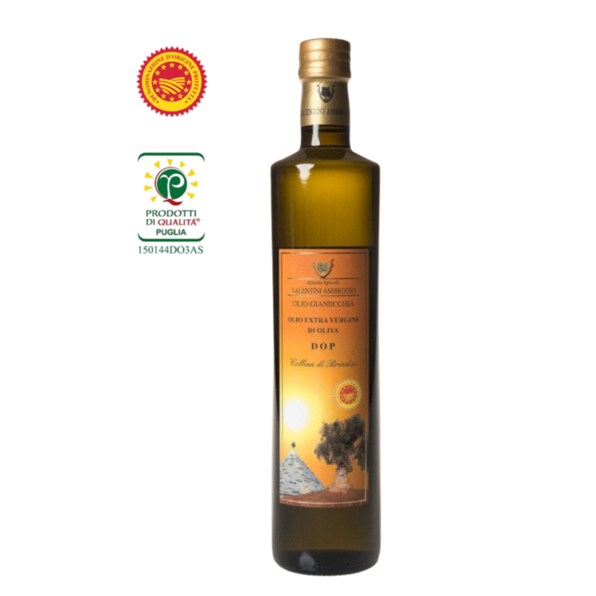Gianecchia DOP EVO-Öl, Collina di Brindisi, 750-ml-Flasche, Jahrgang 24/25
