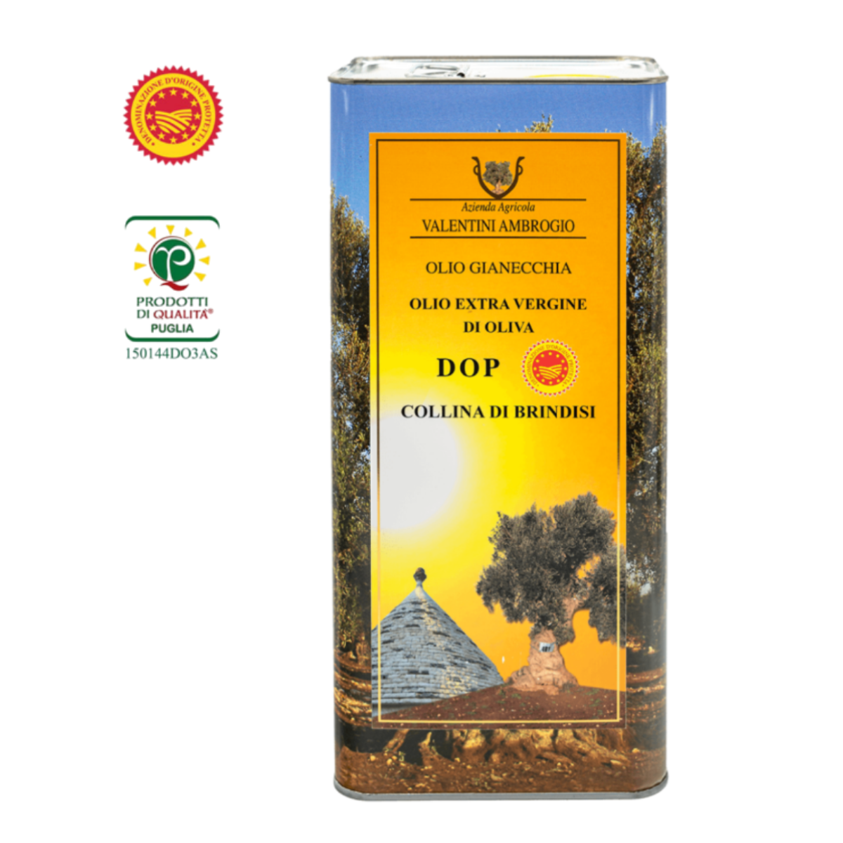 Gianecchia extra natives Olivenöl DOP Collina di Brindisi, 5L Jahrgang 2024/2025