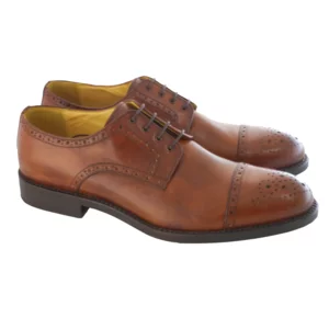 Derby-Schuhe mit genähter Spitze / Punsch im Blake- und Rapida-Stil