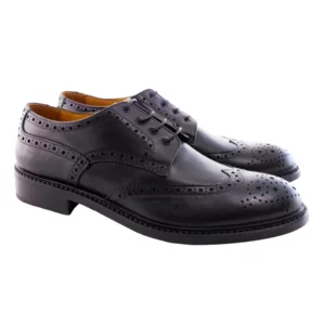 Scarpe derby uomo in pelle nera