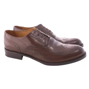 Scarpe derby uomo in pelle, marrone