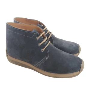 Polacchine uomo foderate in pelle, blu