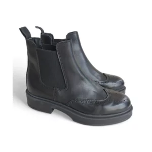 Stivaletti donna beatles stile inglese e fondo gomma alto con tacco 3 cm