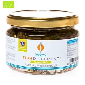 Ganze Sardellen mit Petersilie in Bio-EVO-Öl, 250g