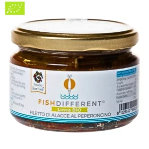 Filet von Lampedusa-Sardinen mit Chili in Bio-EVO-Öl, 250g