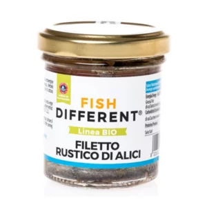 Filet d'anchois rustique à l'huile d'olive extra vierge biologique, 100g