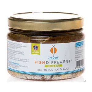 Filet d'anchois rustique à l'huile d'olive extra vierge biologique, 500g