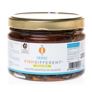 Filet rustique de sardines Lampedusa à l'huile EVO biologique, 500g