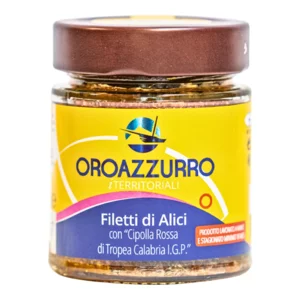 Filetti di alici con cipolla rossa di Tropea Calabria IGP, 140g