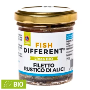 Filetto rustico di alici in olio extravergine d'oliva Bio, 100g