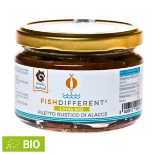 Filetto rustico di alacce di Lampedusa in olio EVO Bio, 250g