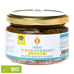 Filetto rustico di alici in olio EVO Bio, 250g