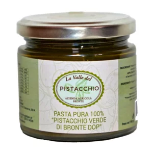 Pure Bronte g.U. grüne Pistazienpaste, Basis für Eis und Desserts, 190g