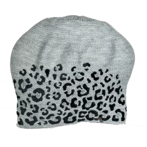 Béret en laine avec application tachetée