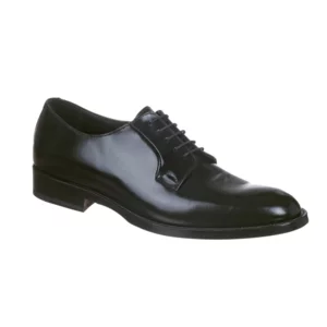 Scarpe derby da uomo in vitello spazzolato fondo cuoio cucito