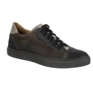 Scarpe scamosciate sportive, spazzolate con fondo cucito