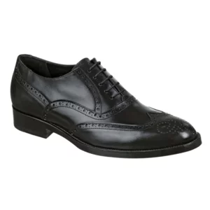 Scarpe francesine da uomo in pelle di vitello con suola in cuoio cucita