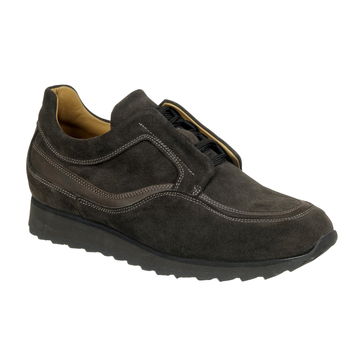 Scarpa sportiva in camoscio, fondo extralight+gomma