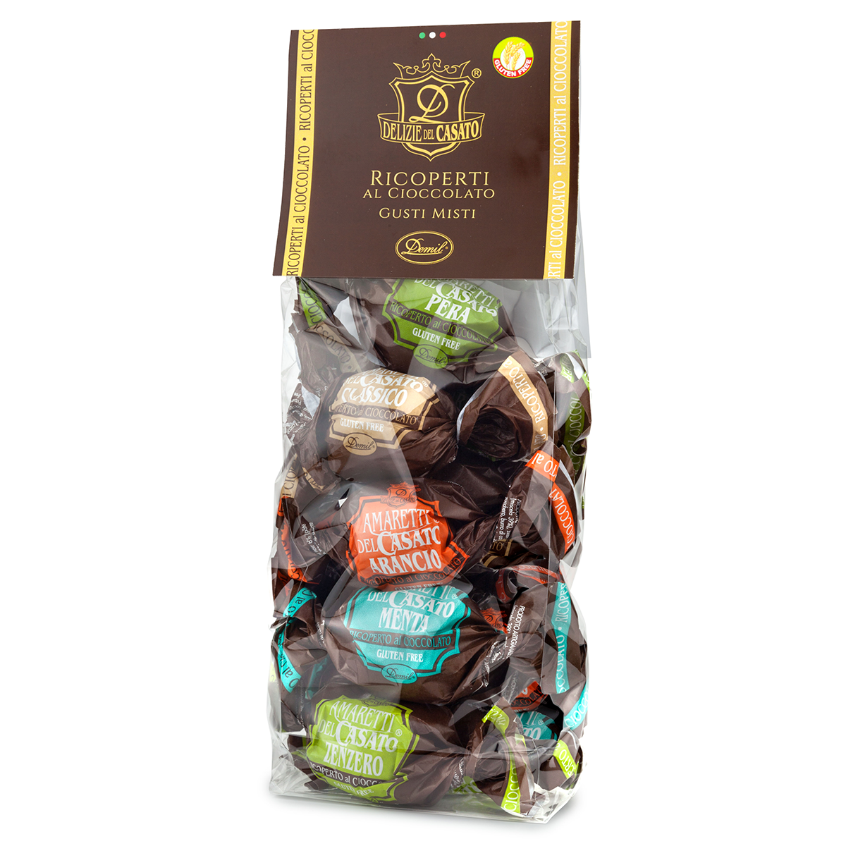 Weicher Amaretti del Casato glutenfrei, abgedeckt gemischte Aromen, 250g