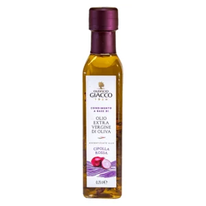 Condiment à base d'huile d'olive extra vierge, parfumé à l'oignon rouge, bouteille, 250ml