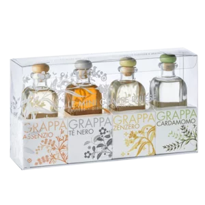 Minigrappe ai gusti esotici, 38%Vol., 4x100ml