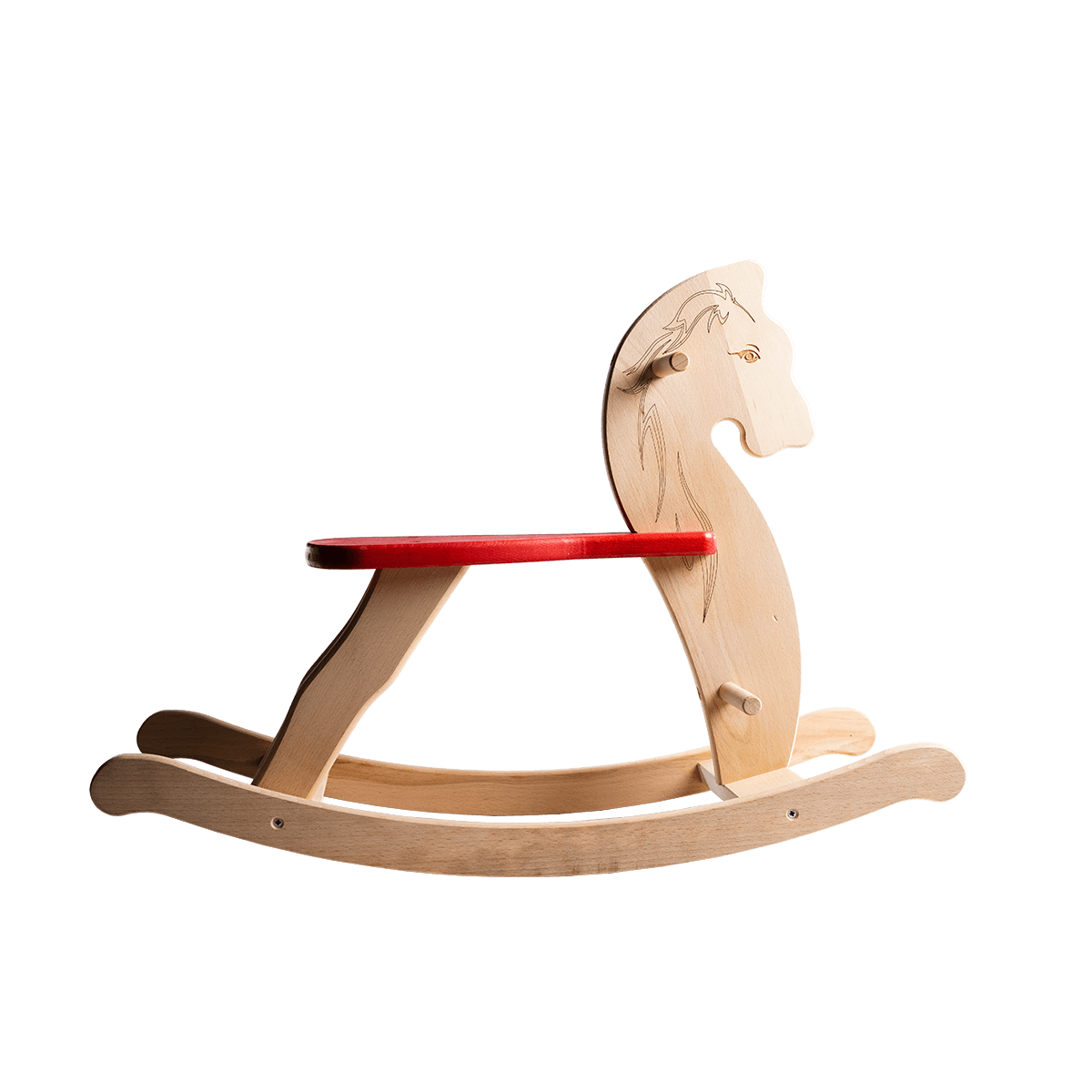 Vendita online Cavallo a dondolo per bambini in legno di faggio