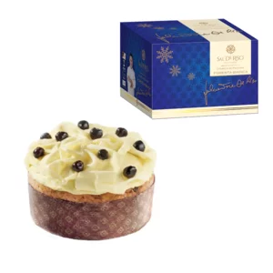 Panettone Forêt Blanche Sal De Riso au chocolat blanc et Maresche au sirop, 500g