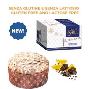 Panettone al cioccolato e arancia senza glutine e senza lattosio, Sal De Riso, 500g