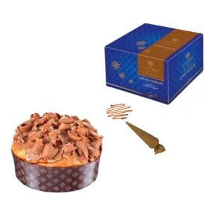 Panettone Cremderì con onde di cremoso al cioccolato fondente e gianduja Sal De Riso, 500g