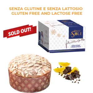 Panettone al cioccolato e arancia senza glutine e senza lattosio, Sal De Riso, 500g