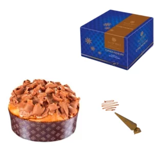 Panettone Cremderì mit Wellen aus cremiger Zartbitterschokolade und Gianduja Sal De Riso, 1kg
