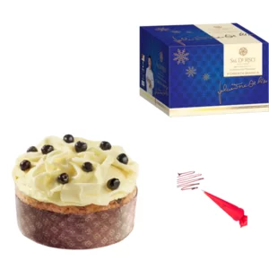 White Forest Panettone Sal De Riso mit weißer Schokolade und Maresche in Sirup, 500g