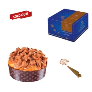 Panettone Cremderì mit Wellen aus cremiger Zartbitterschokolade und Gianduja Sal De Riso, 1kg