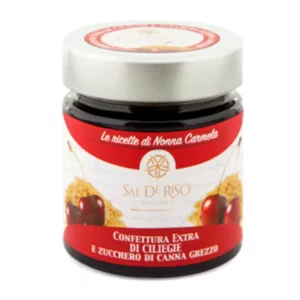 Specialità extra di ciliegie e zucchero di canna grezzo di Sal De Riso, 250g