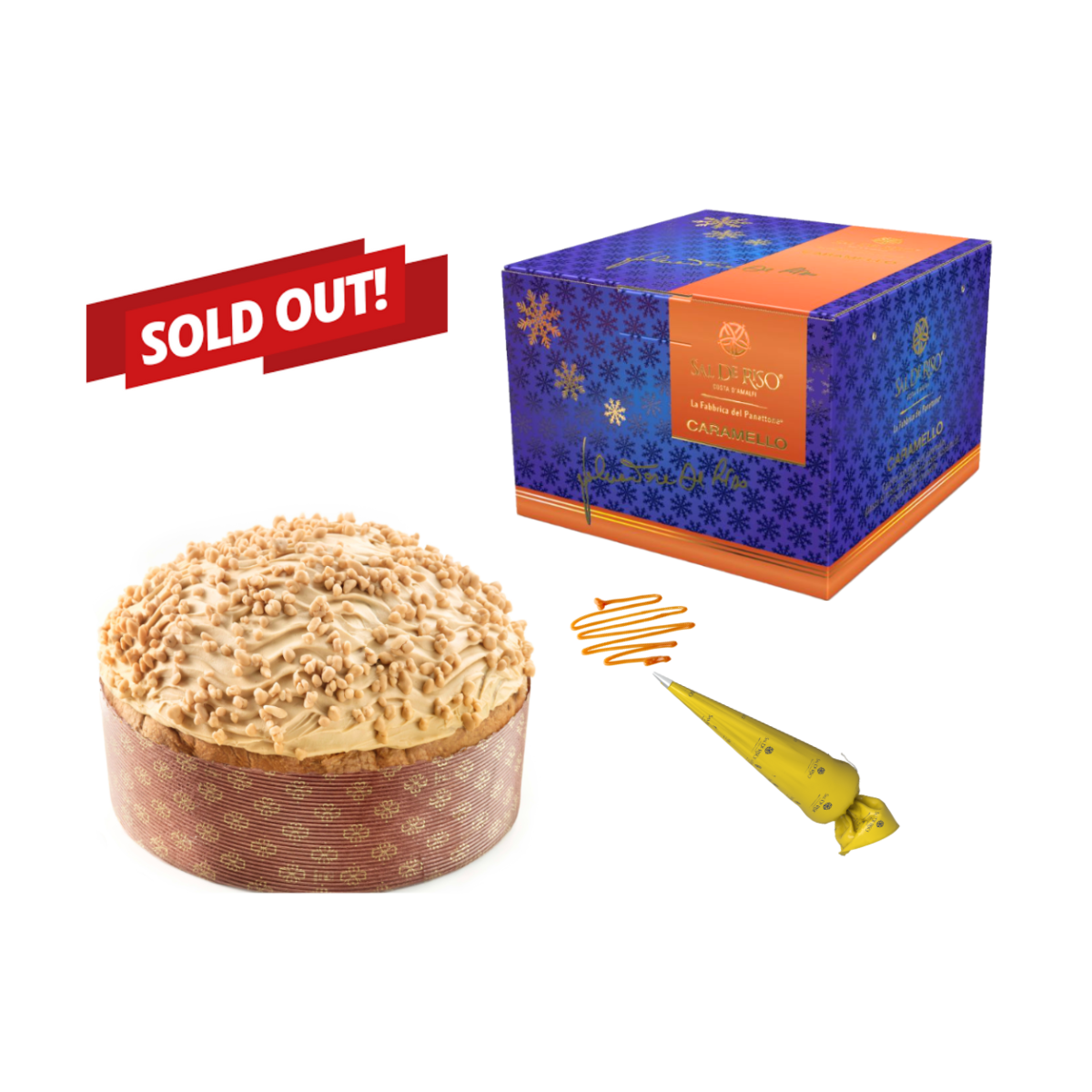 Candela Decorativa A Forma Di Panettone - Colore Caramello Con Canditi Simulati - Idea Regalo Natalizia, Centrotavola