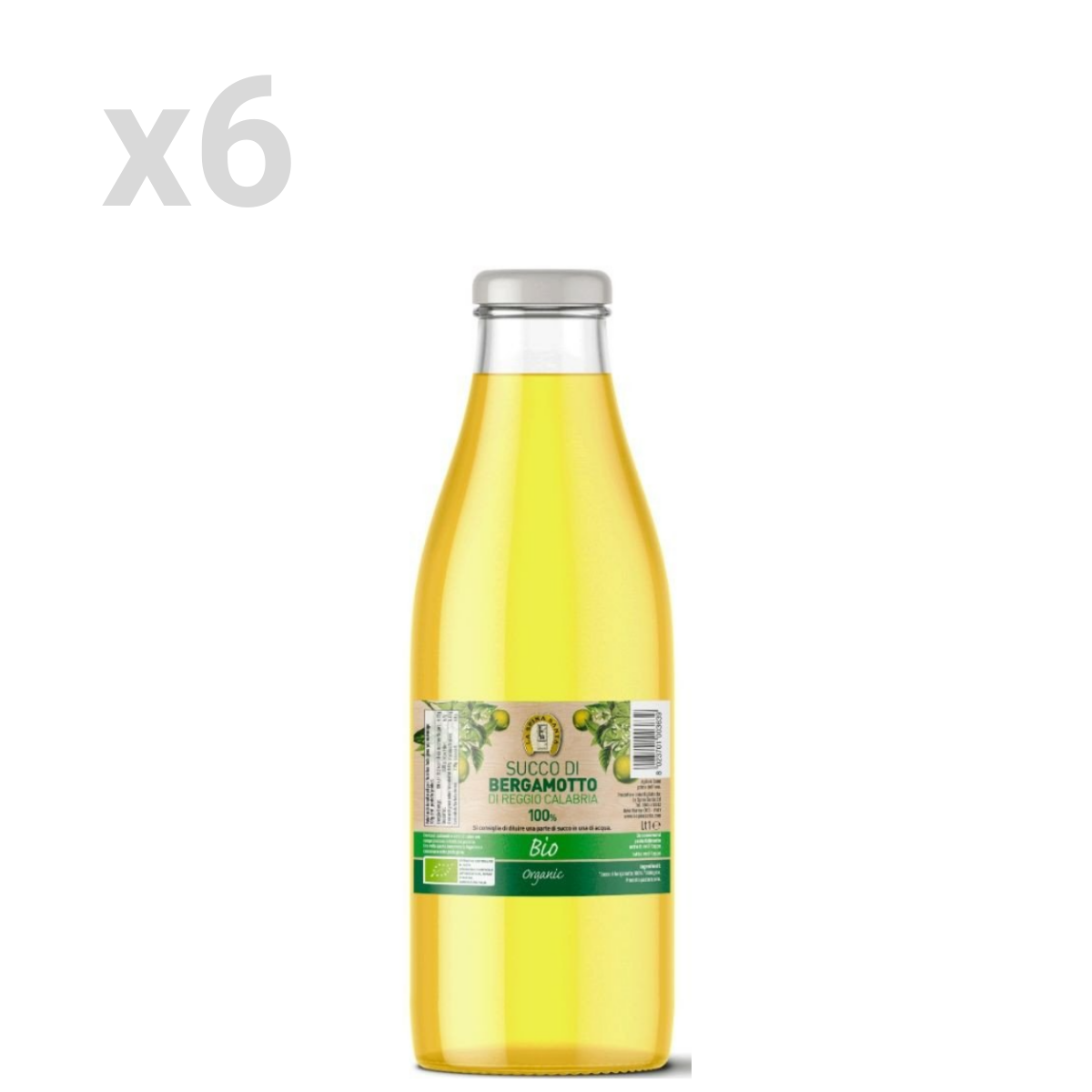 Vendita online Succo di bergamotto puro 100%, BIO 6x1L