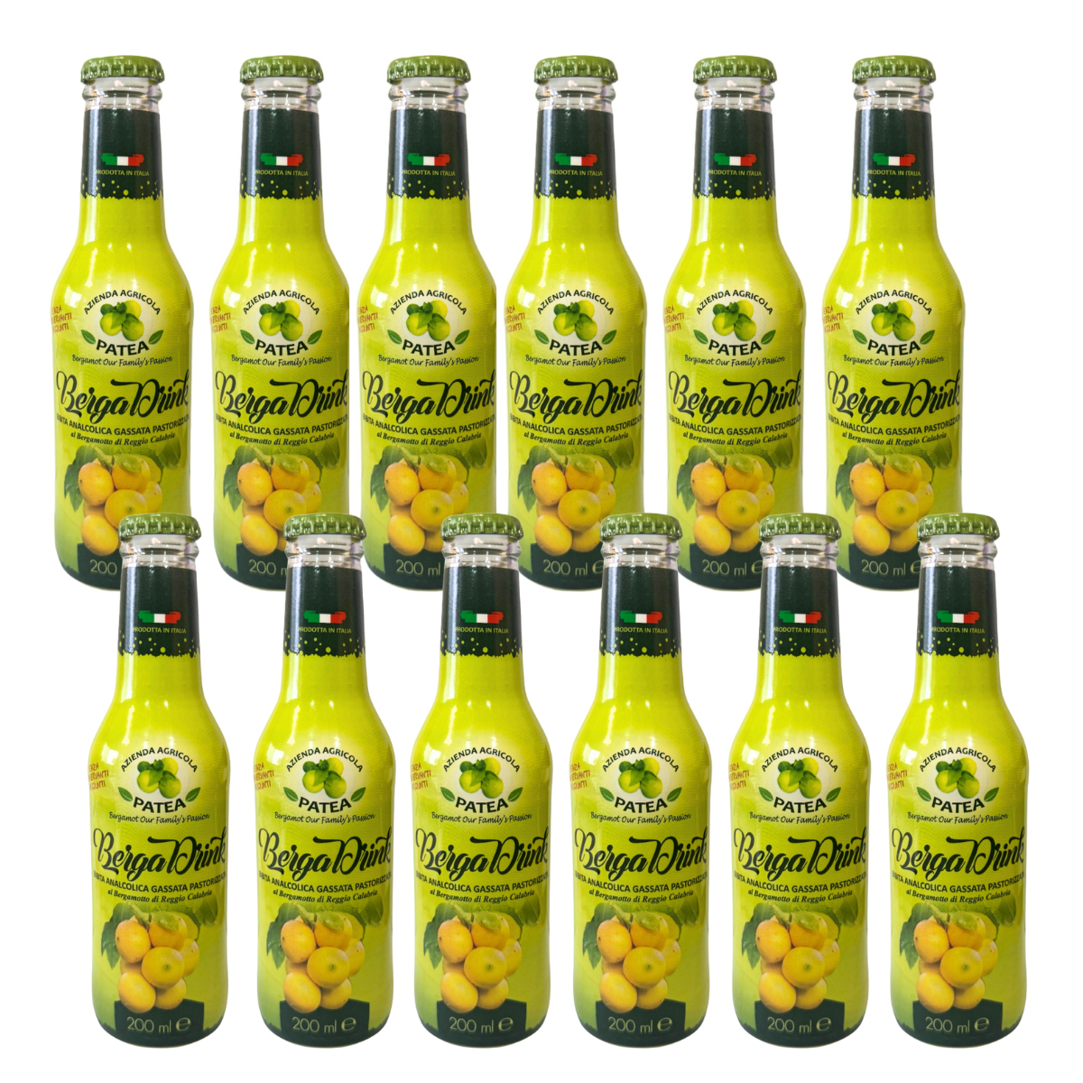 Bergadrink pasteurisiertes kohlensäurehaltiges Erfrischungsgetränk, Packung. 12x250ml