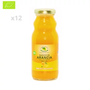 Succo di arancia calabrese biologico puro al 100%, 12x200ml