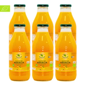 100 % reiner Bio-Orangensaft aus Kalabrien, 6x750 ml