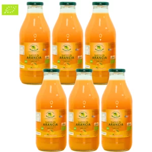 100 % reiner Bio-Orangensaft aus Kalabrien, 6x750 ml