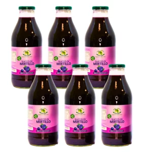 100% reiner Heidelbeersaft, 6x750ml