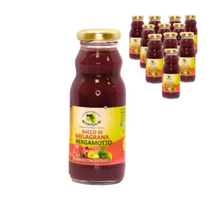 Purer Granatapfel- und Bergamottesaft, 12x200ml